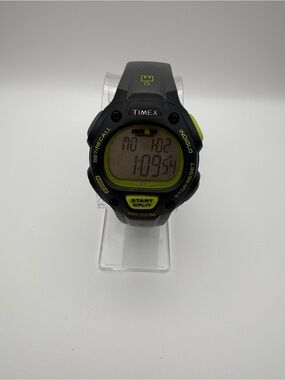 Timex Ironman Classic‎ 30 Grey & Lime Green Mens Watch T5K692 Indiglo